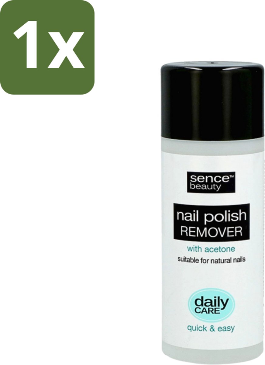 1 x Sence - Met Aceton - Nagellakremover - Krachtig - 200 ml - Nagellak Verwijderen - Aceton Nagellak Remover - Krachtige Nagellak Remover - Natuurlijke Nagels - Donker Nagellak Verwijderen