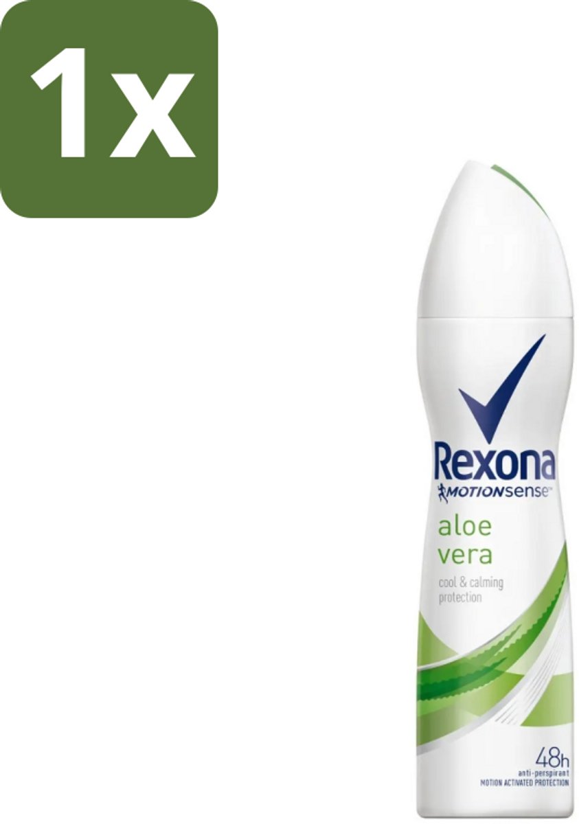 1 x Rexona - Fresh Aloe Vera - Deodorant Spray - 150 ml - Deodorant Spray - Aloë Vera - 48 Uur Bescherming - Zweet En Geur - Huid Verzorging