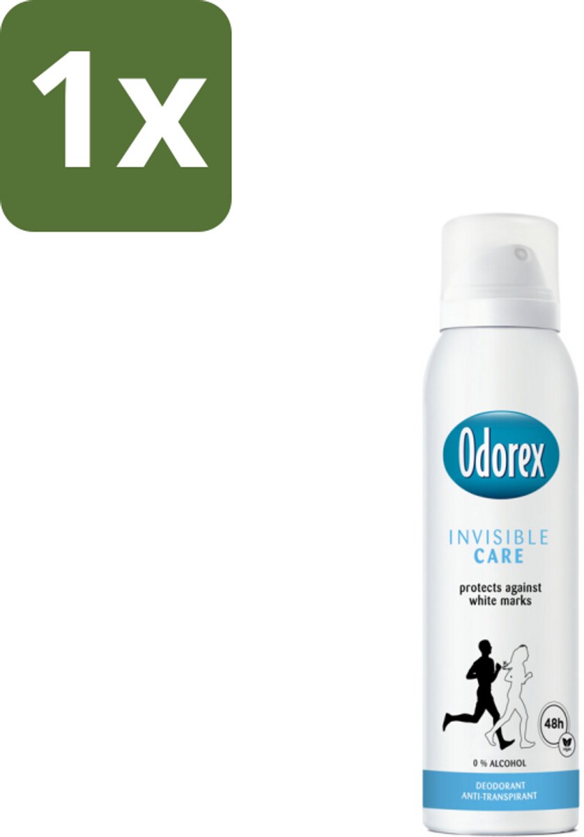 1 x Odorex Deodorant Spray Invisible Care 150 ml - Onzichtbare Bescherming - Zweetvermindering - Geurvermindering - Huidvriendelijk - Frisheid