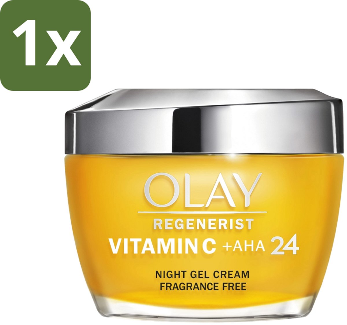 1 x Olay - Vitamine C + AHA24 - Nachtcrème - Vernieuwend & Verhelderend - 50 ml - Nachtcrème - Vitamine C - Aha - Niacinamide - Verheldering