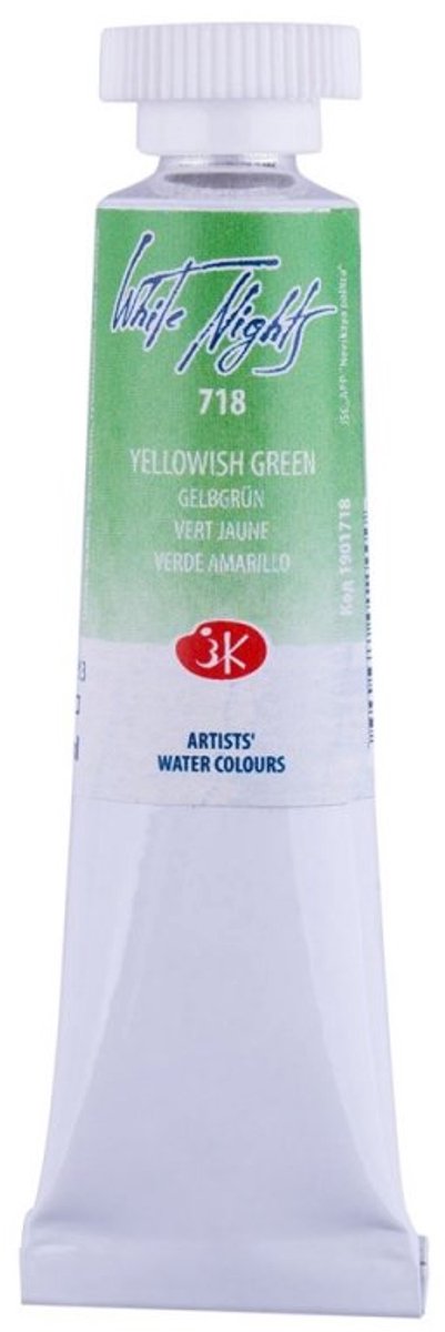 White Nights Watercolour Tube 10 ml. - Yellowish Green