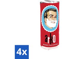 4 x Arko - Scheerzeep - Verzorgt en Beschermt de Huid - 75 ml - Scheerzeep - Scheermes - Schuim - Traditioneel Scheren - Turkse Scheerzeep