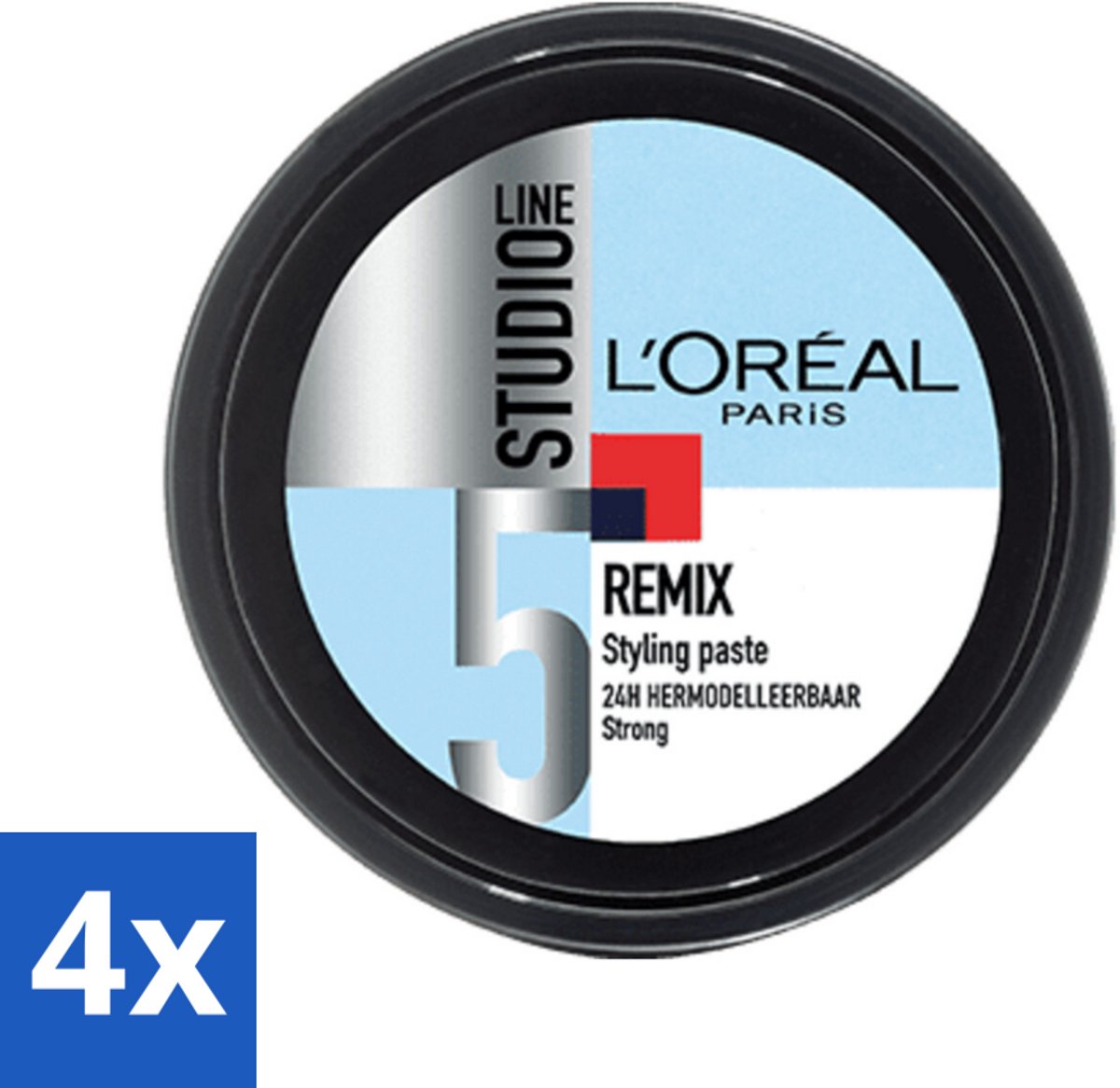 4 x L'Oréal Studio Line Special FX Remix Paste 150 ml - Haarkleur - Haartypen - Haartekstuur - Haartekstuur - Haartekstuur