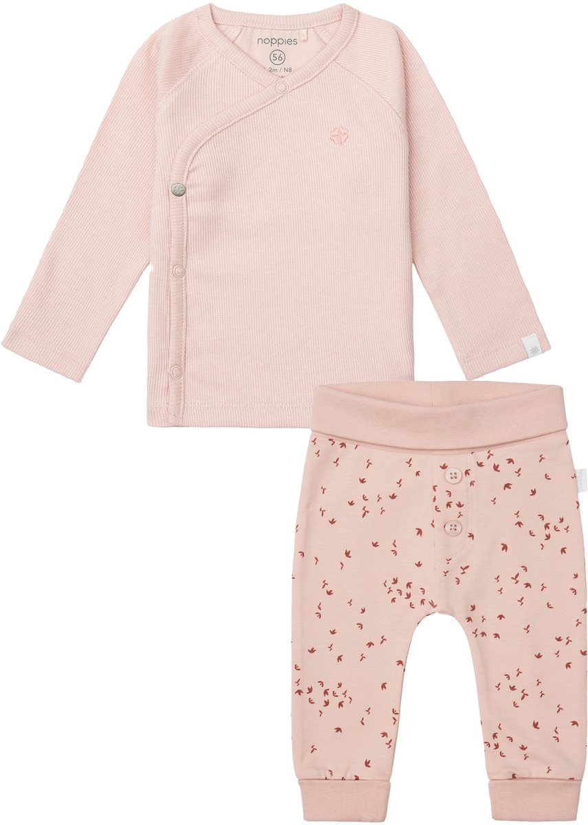 Noppies - Kledingset - 2 delig - Broek Nicea Rose Smoke - Shirt Nanyuki - Maat 44
