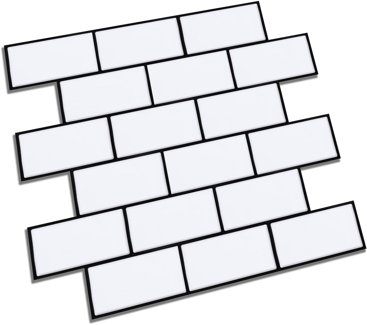 Solidchoice - 10 Stuks Zelfklevende Tegelstickers voor Muur