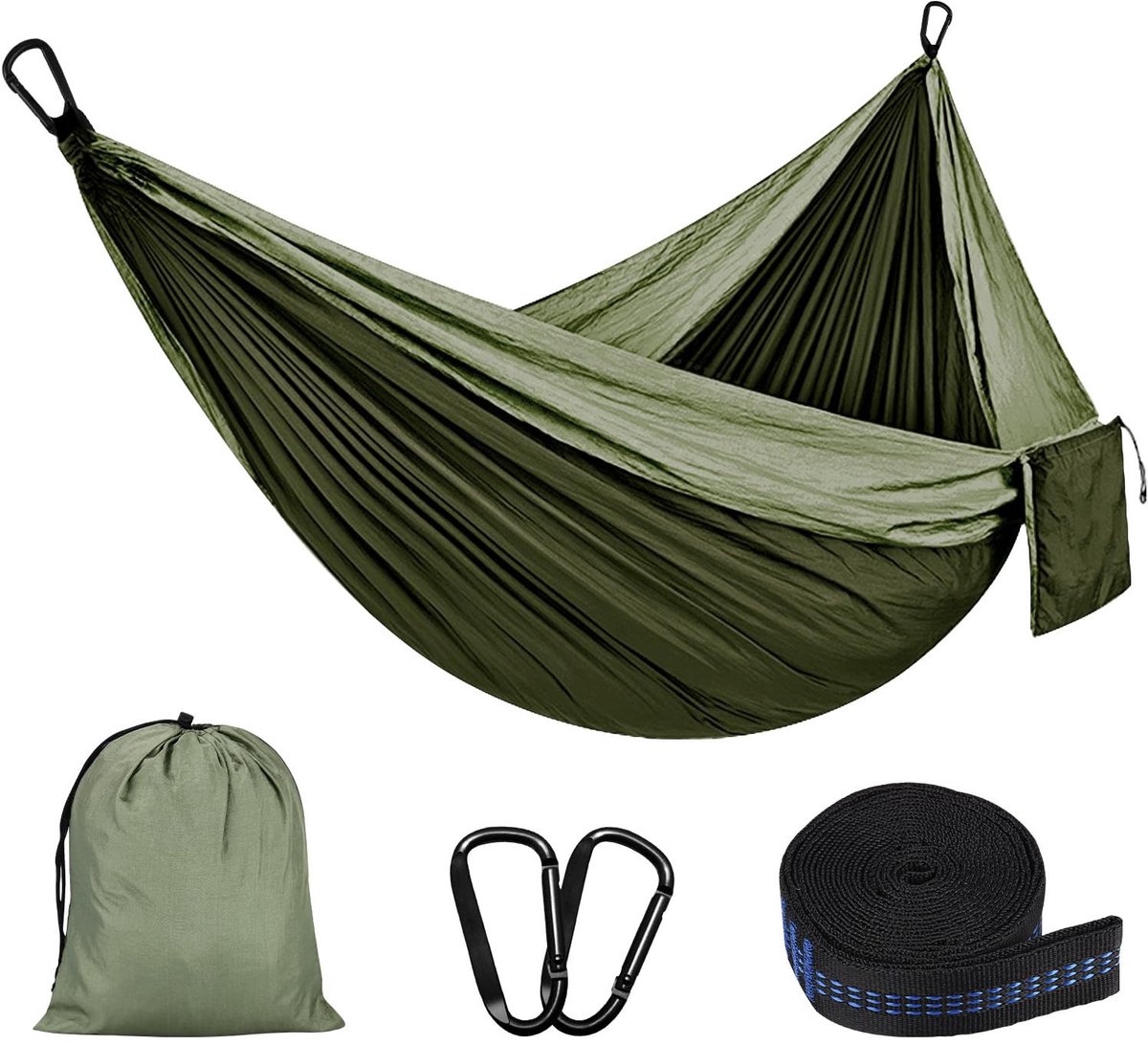 Solidchoice - Ultralight Dubbele Hangmat voor Buiten met 300kg Draagvermogen