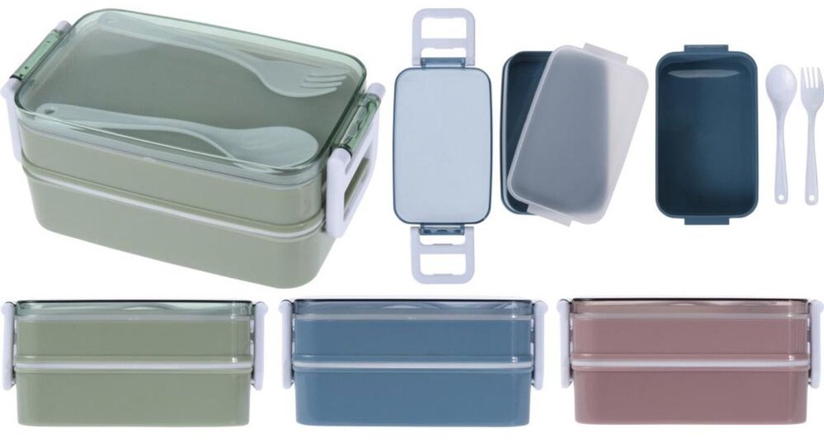 Lunchbox Set Incl. Lepel En Vork