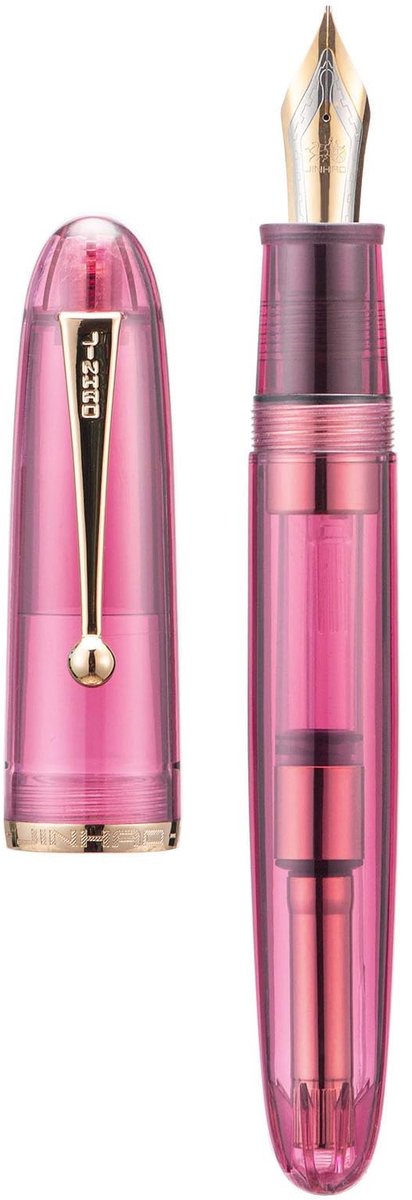 Elzusha - Dadao Fountain Pen met Fijne Nib en Rode Houder