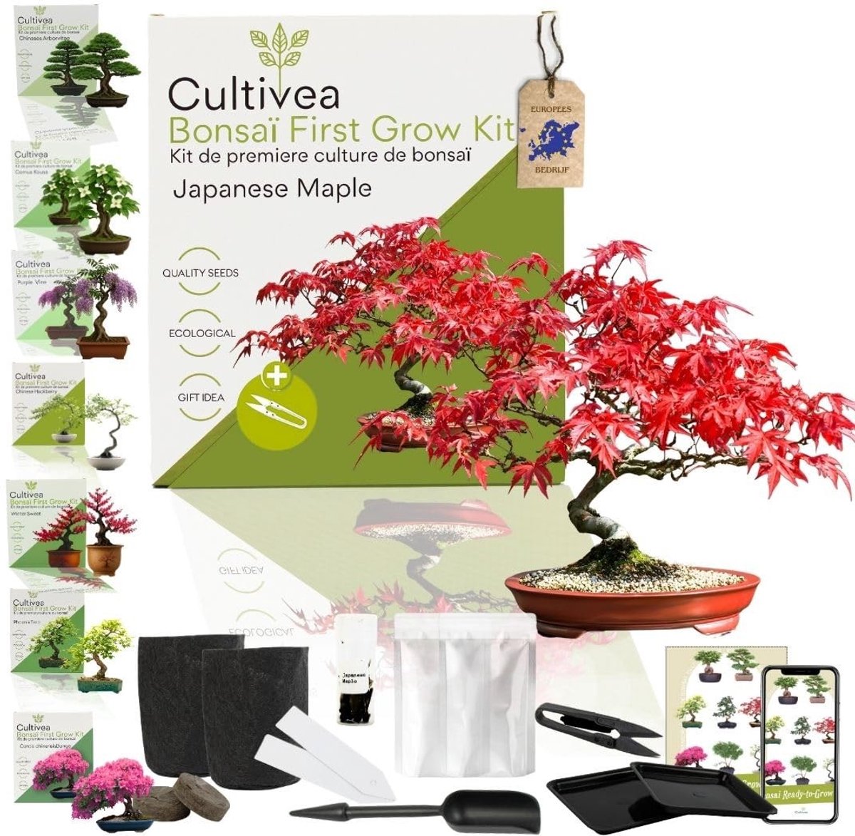 Elzusha - Bonsai Groei Kit - Complete DIY Set met Zaden en Accessoires