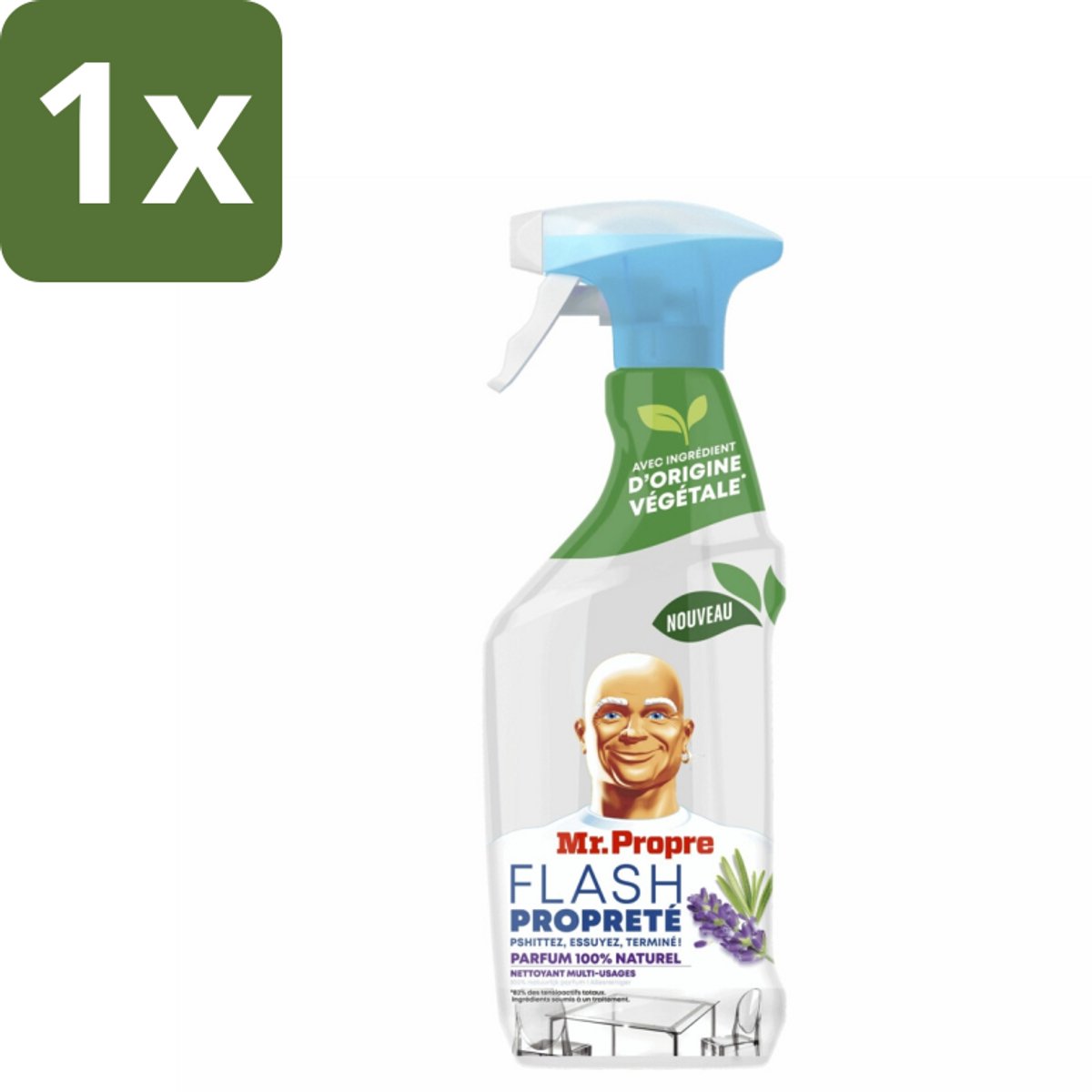 Mr. Proper - Allesreiniger Spray - Lavendel & Rozemarijn - 100% Natuurlijke Parfum - 800 ml - 1 stuk