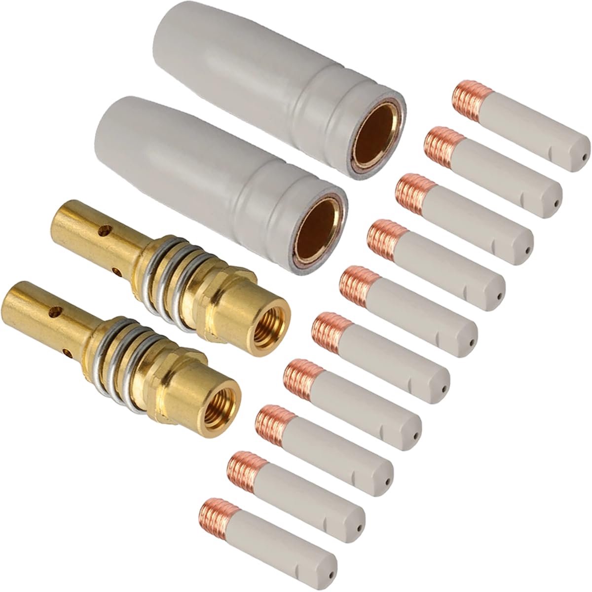 EATBALE Gas Nozzle Contact Tip with Coating Protect Nozzle Holder for MIG MAG AK15 MB15 Welding Torch Replacement - ShopVlot