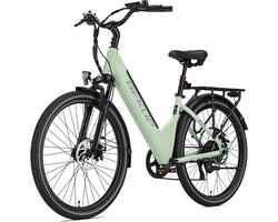 BEKUP V1 E-bike - 25 km/u - 26inch - 75km actieradius - 250W motor - 36V 14.5Ah accu - groen