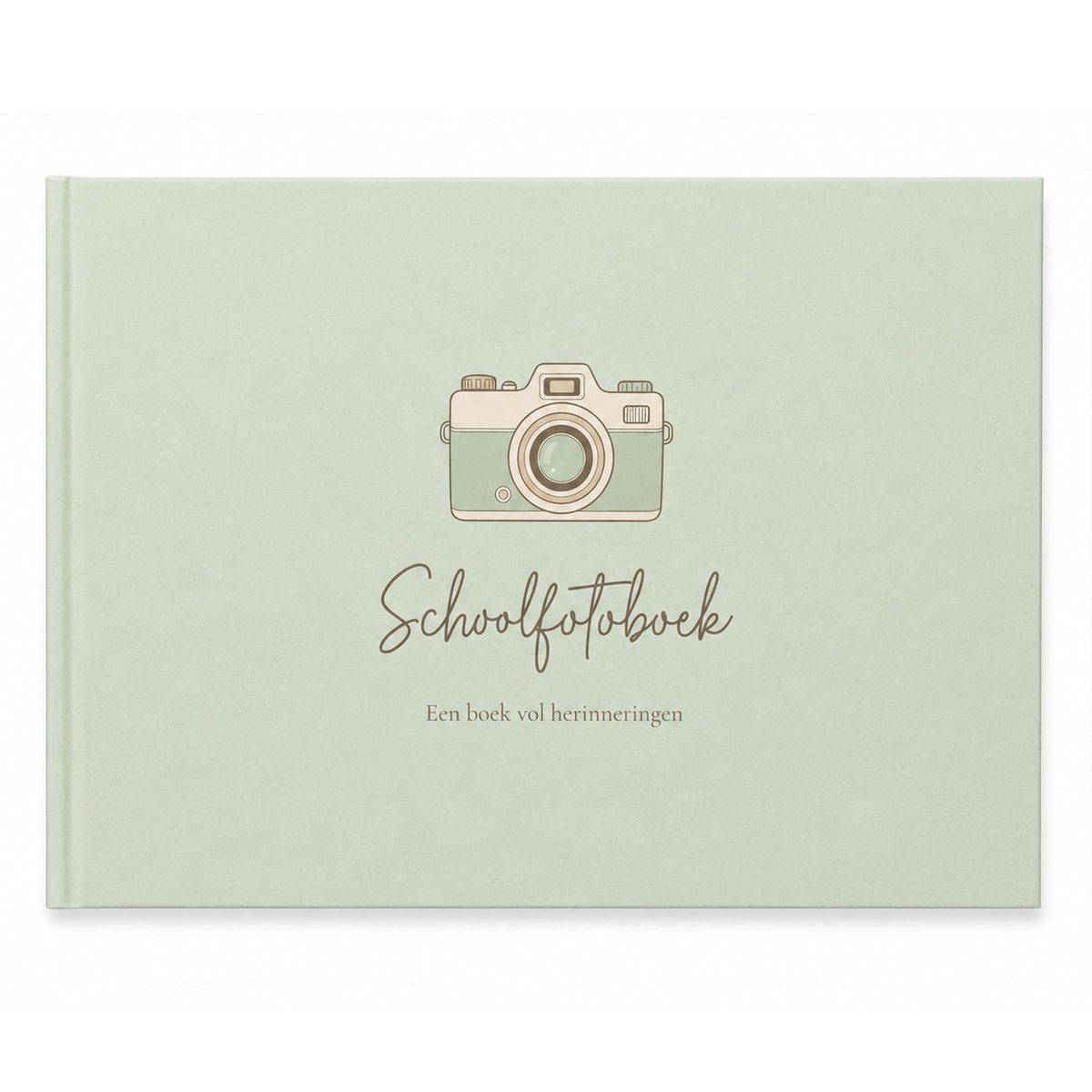 Telano Schoolfotoboek Groen - A4 Invulboek voor Schoolfoto's - Fotoalbum voor 17 schooljaren Klassenfoto/Pasfoto - Inclusief Bewaarenvelop