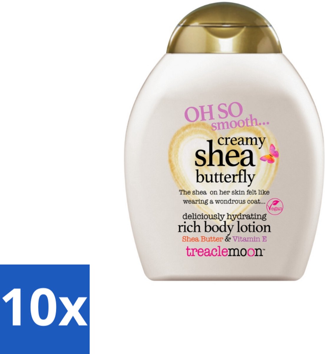 Treaclemoon – Bodylotion – Creamy Shea Butterfly – 250 ml - Bulkverpakking - 10 stuks