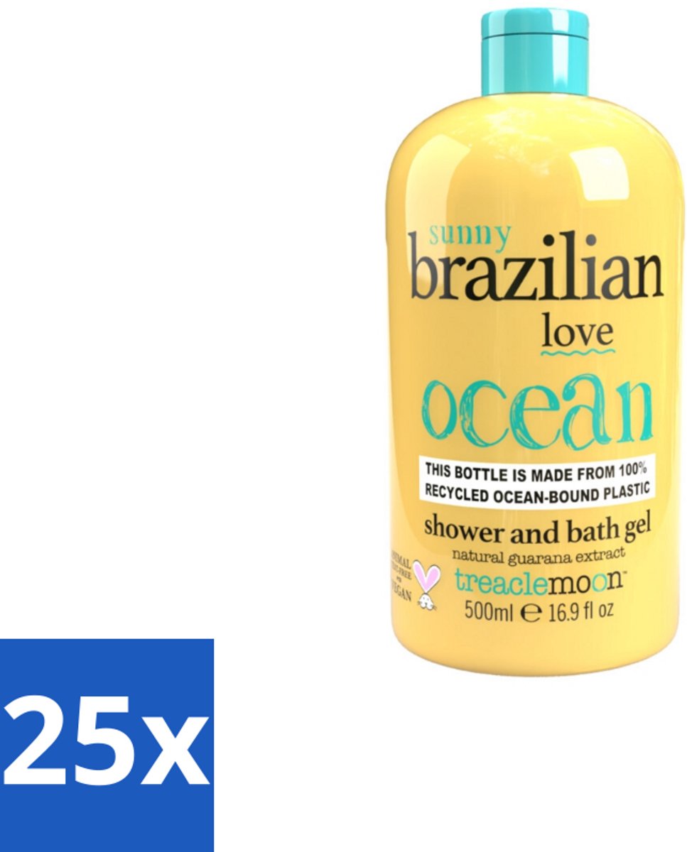 Treaclemoon – Bad- & Douchegel – Brazilian Love – 500 ml - Bulkverpakking - 25 stuks