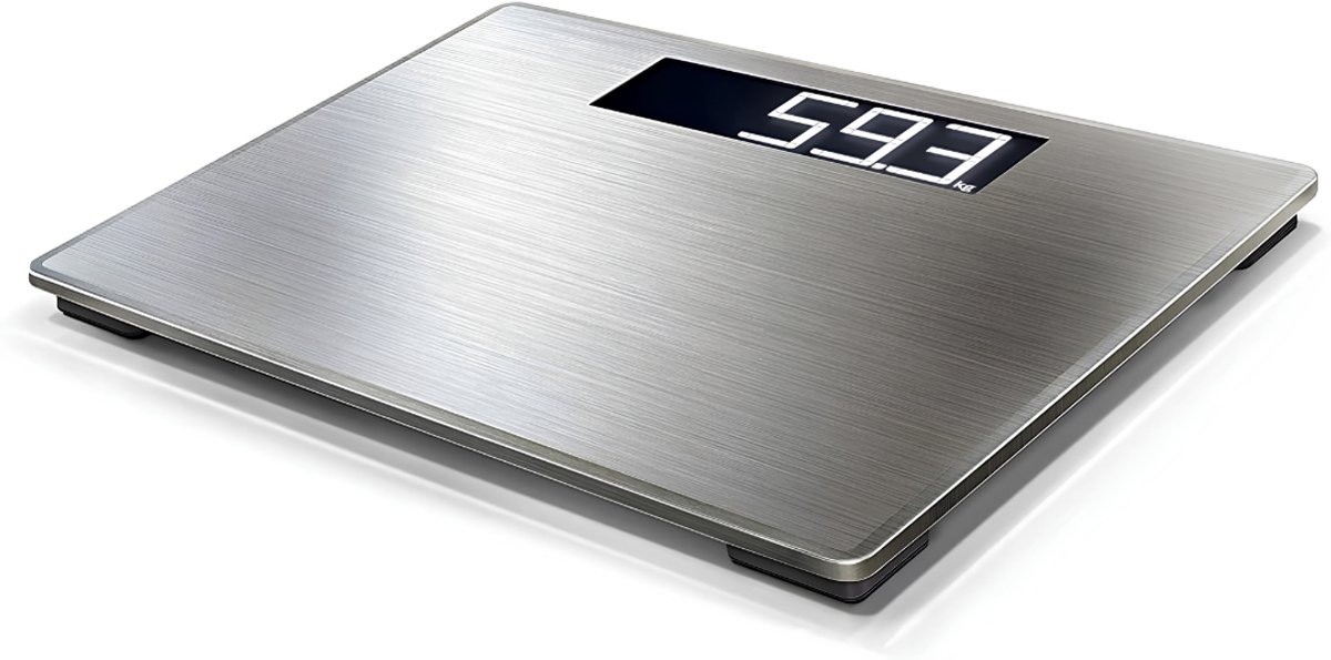 Lìon® Weegschaal - Digitale Weegschaal Personen - Digitale Weegschaal - Zilver - 30cm x 35cm x 3cm