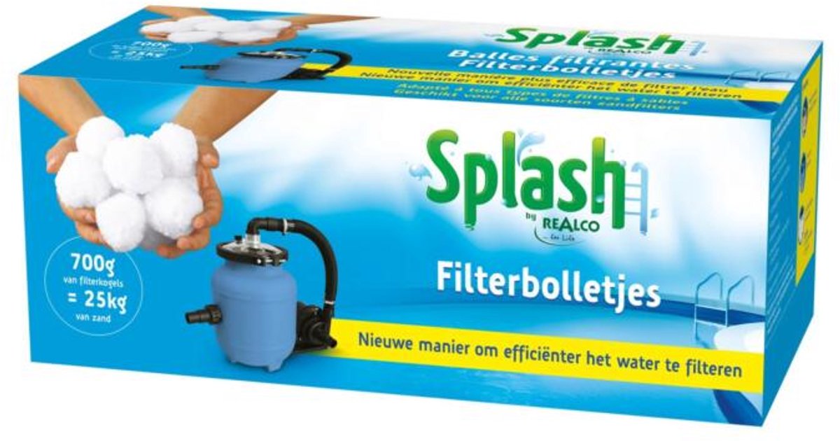 Splash filterbollen 700g zwembad