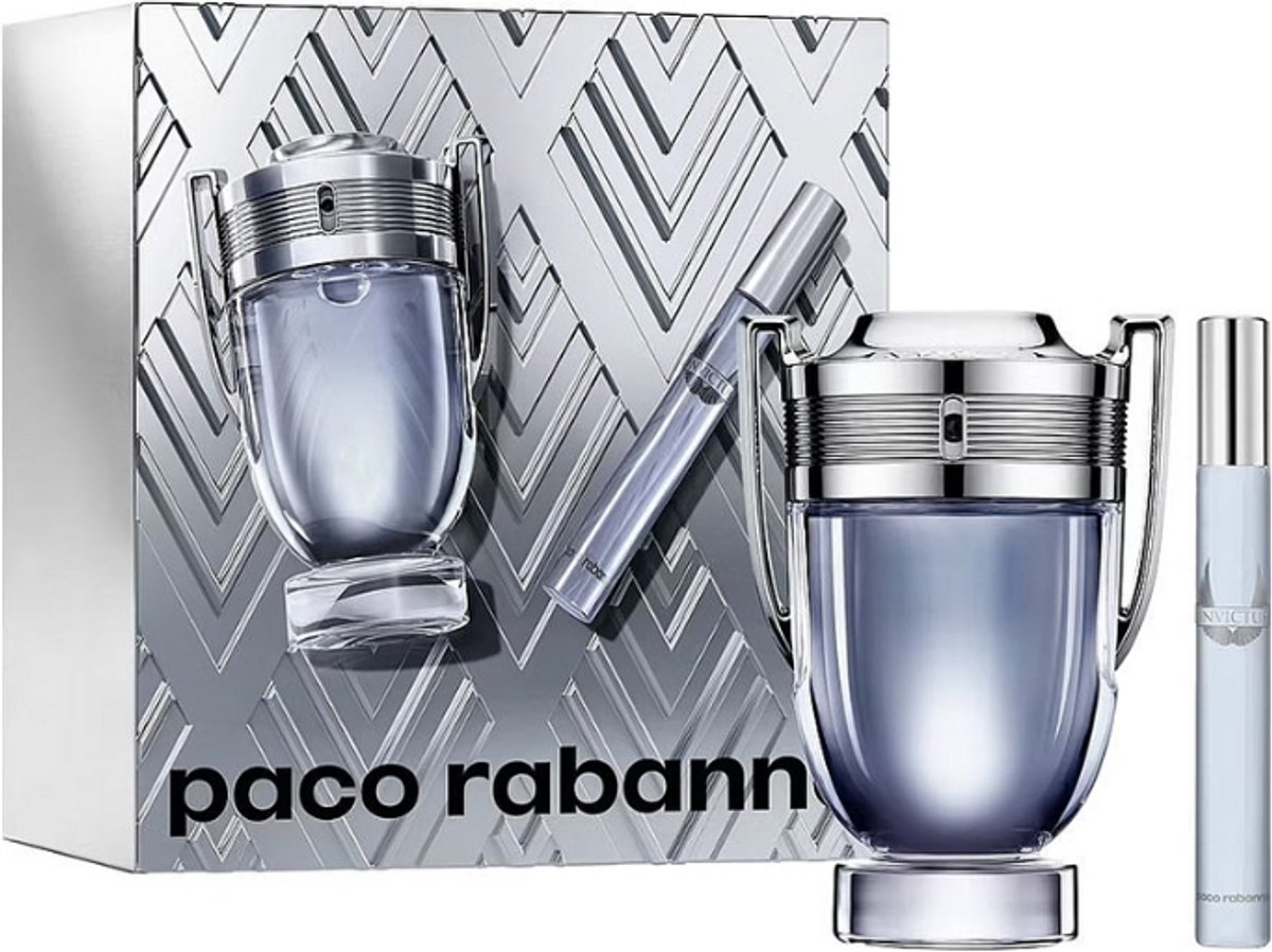 Paco Rabanne Invictus Gift Set – Eau de Toilette 100 ml + Travel Spray 10 ml