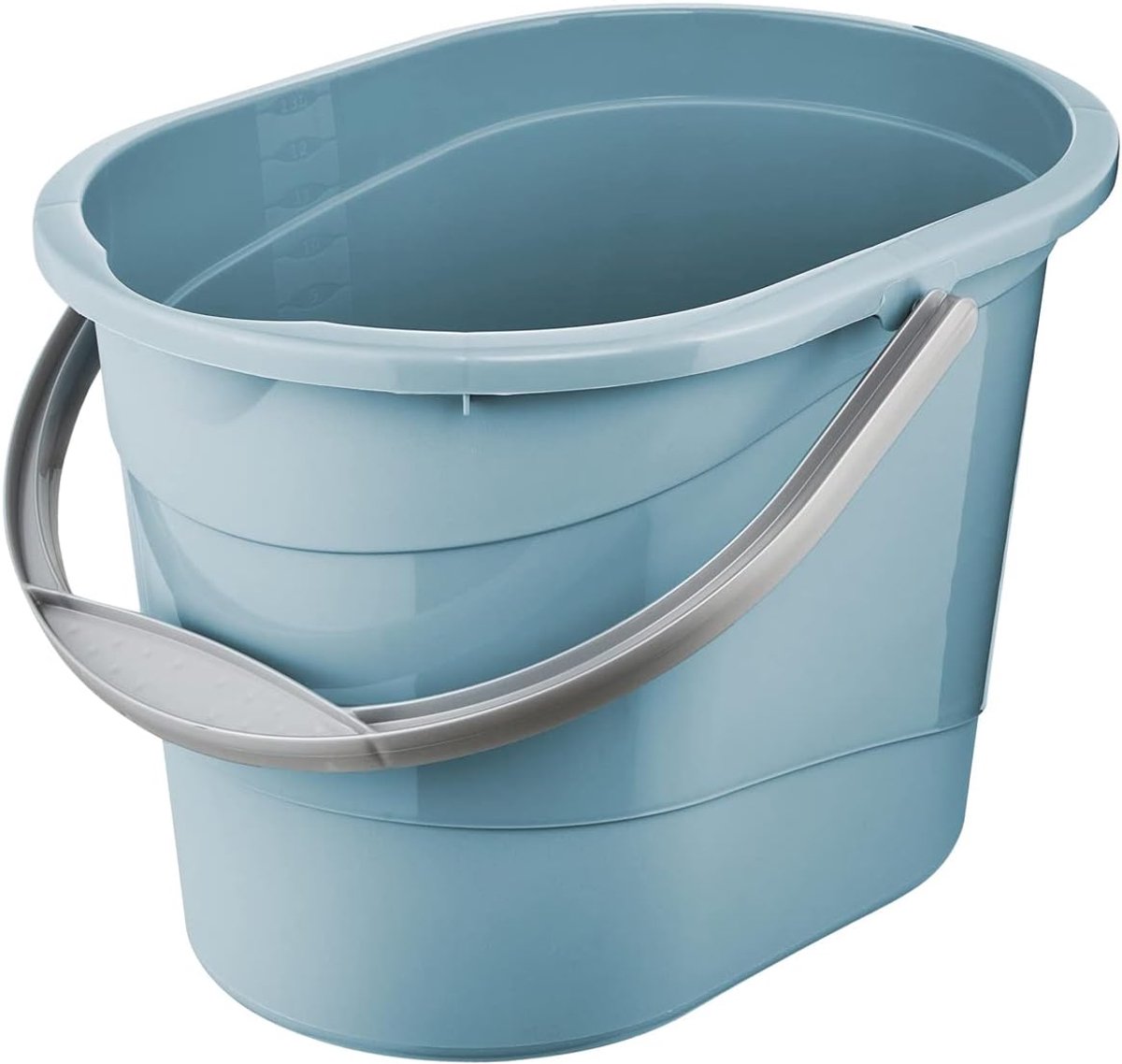 Kerapur ovale schoonmaakemmer 'Thies', 13 liter, noordblauw