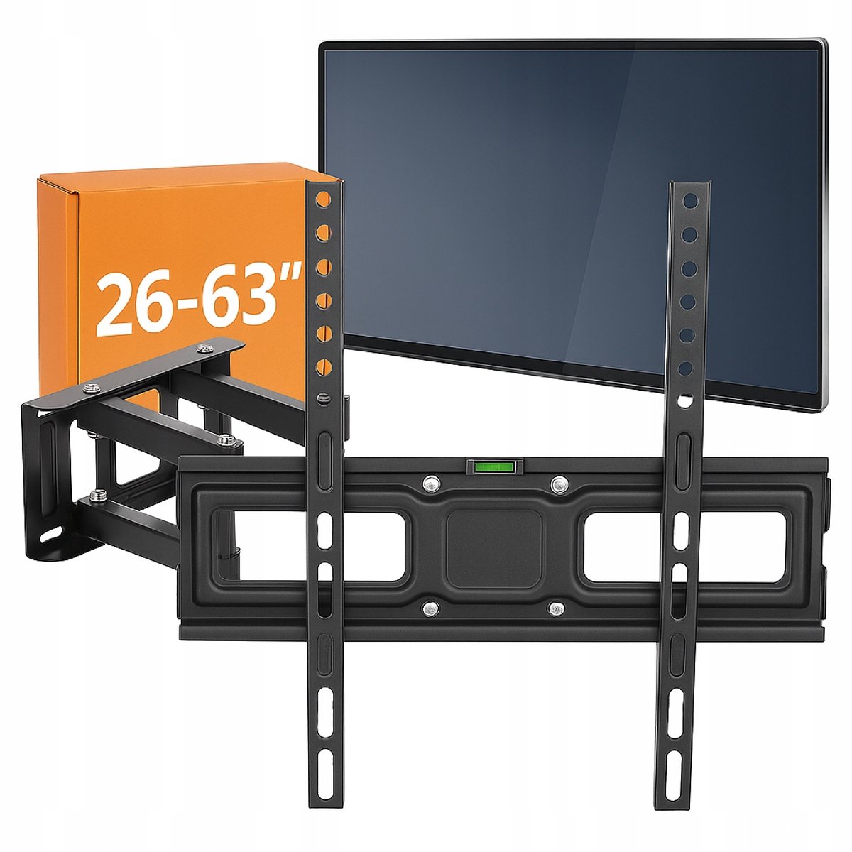 Draaibare TV-muurbeugel 26-63 inch | VESA tot 400mm | Inclusief waterpas