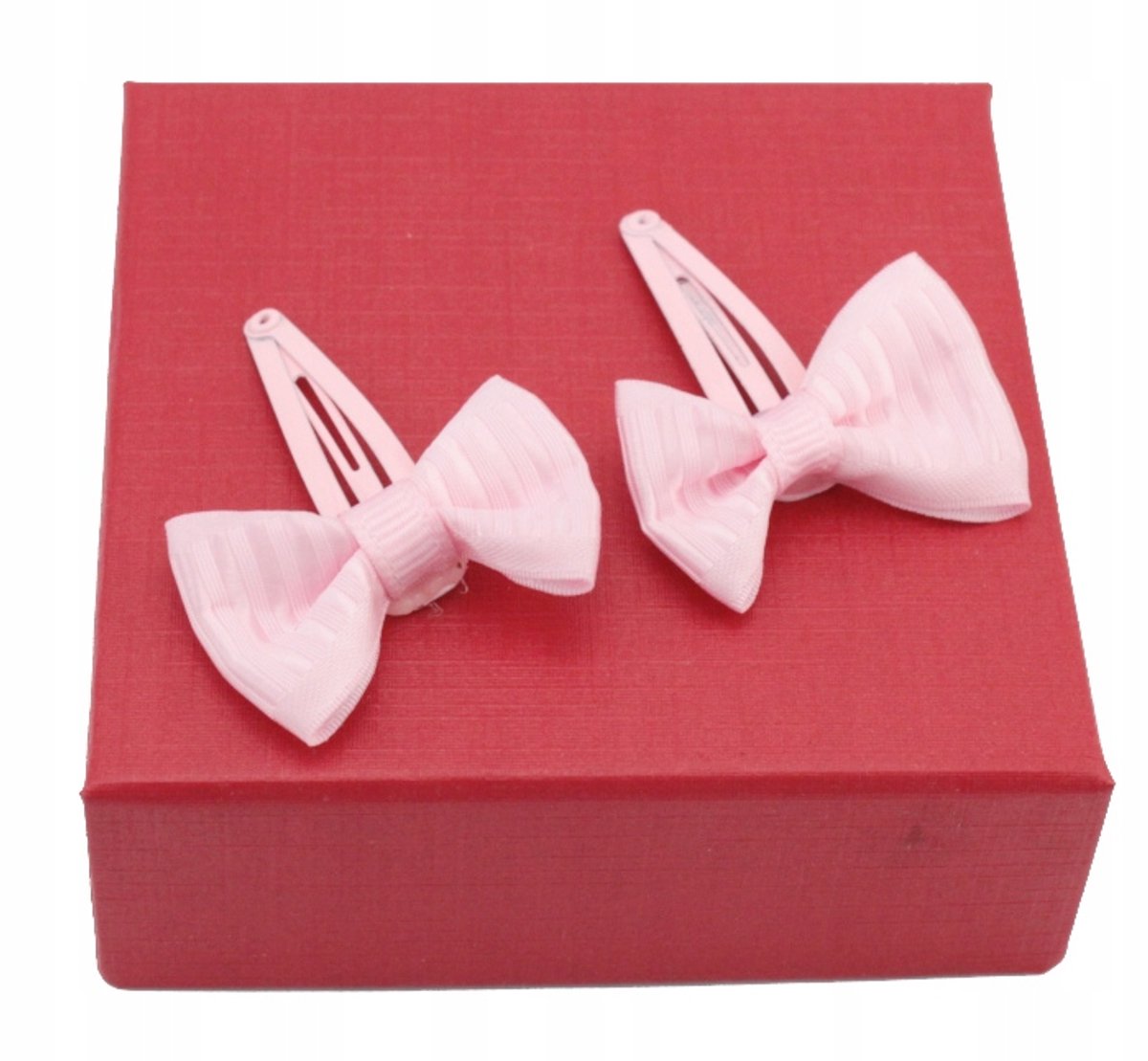 Set van 2 Roze Strik Haarspeldjes