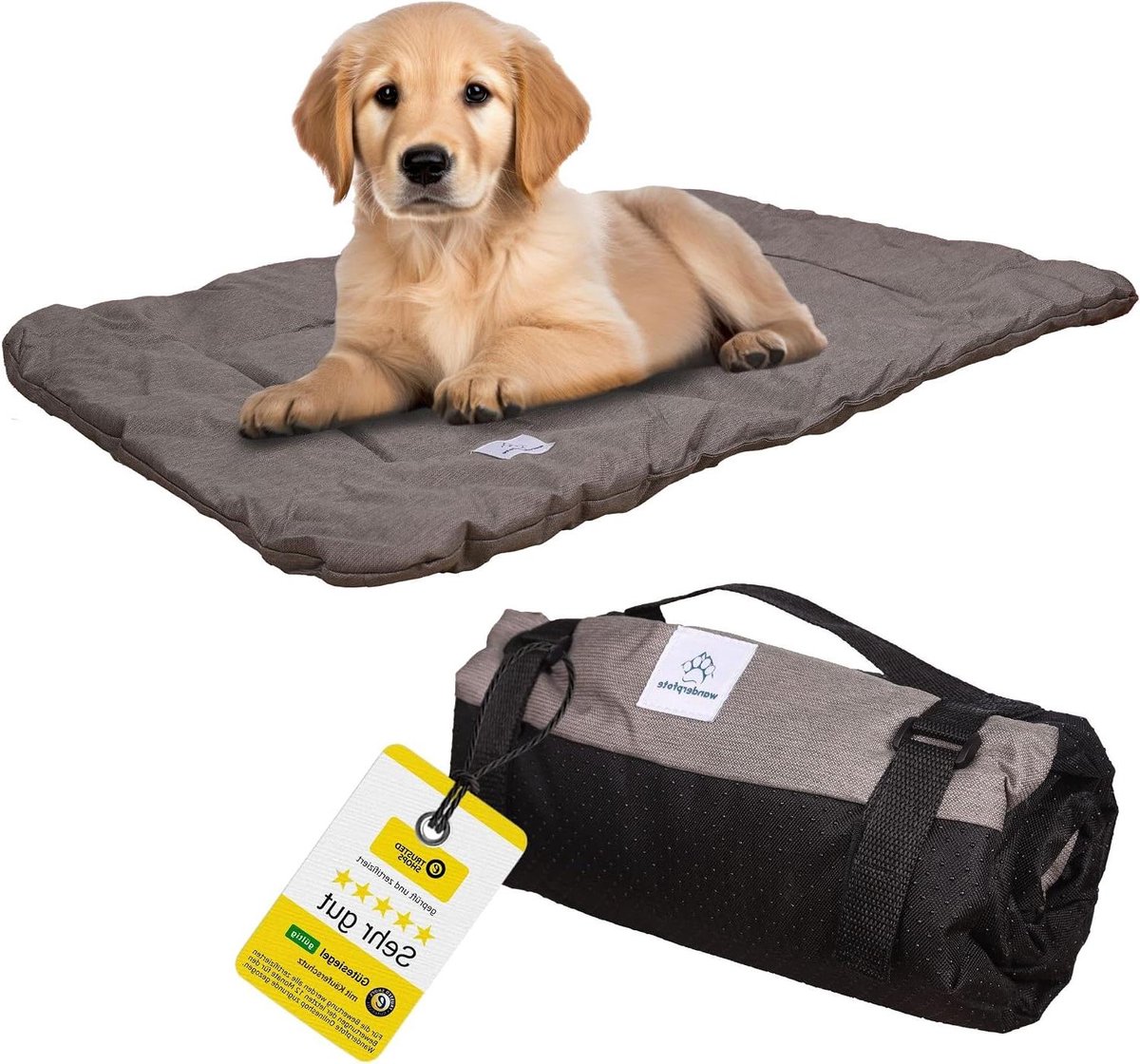 Hondenkleed - Reisdeken Hond - Comfortabel Reizen - Waterdicht Ontwerp - 90 x 60 cm - Bruin