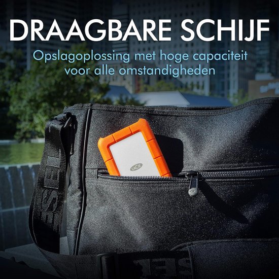 Externe Harde Schijf - Mobiele Opslag - Data Veilig Opslaan - Schok- en Waterbestendig - 2 TB - Oranje — afbeelding 5