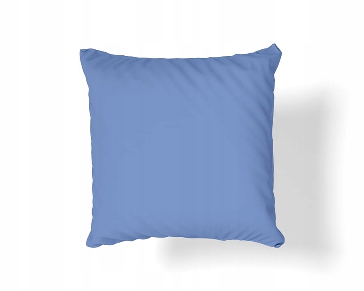 Katoenen satijnen kussensloop 40x40 cm - marineblauw