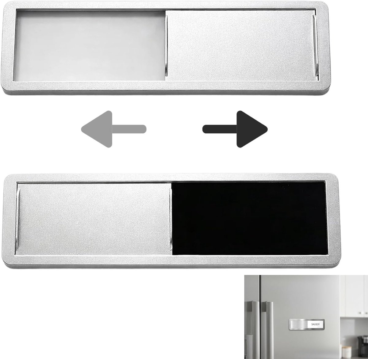 Magnetisch Schoon/Vies Bord voor Vaatwasser, Herinneringsbord voor Keuken, Acryl Sliding Bord voor Magneten en Decoratie in de Keuken