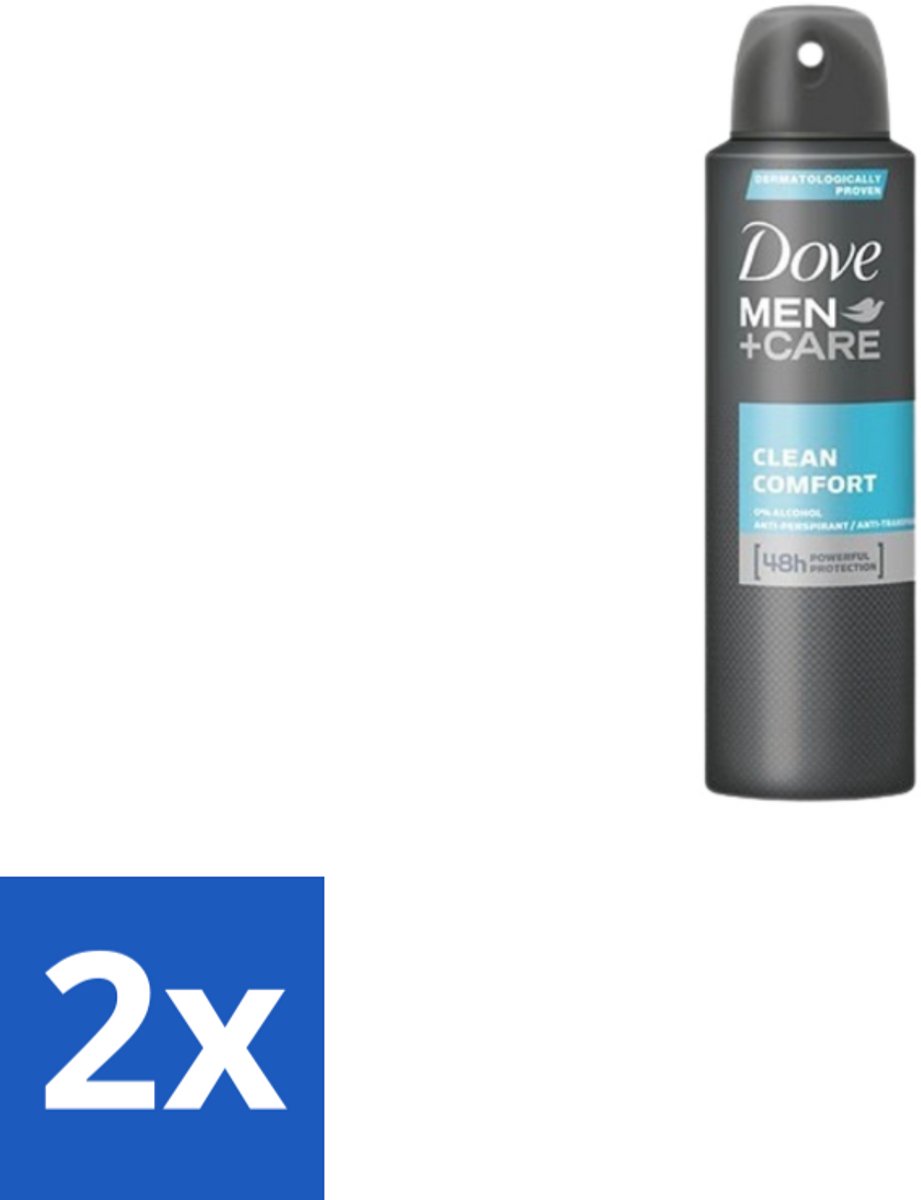 Dove Men+Care – Deodorant Spray – Clean Comfort – 200 ml - Voordeelverpakking - 2 stuks