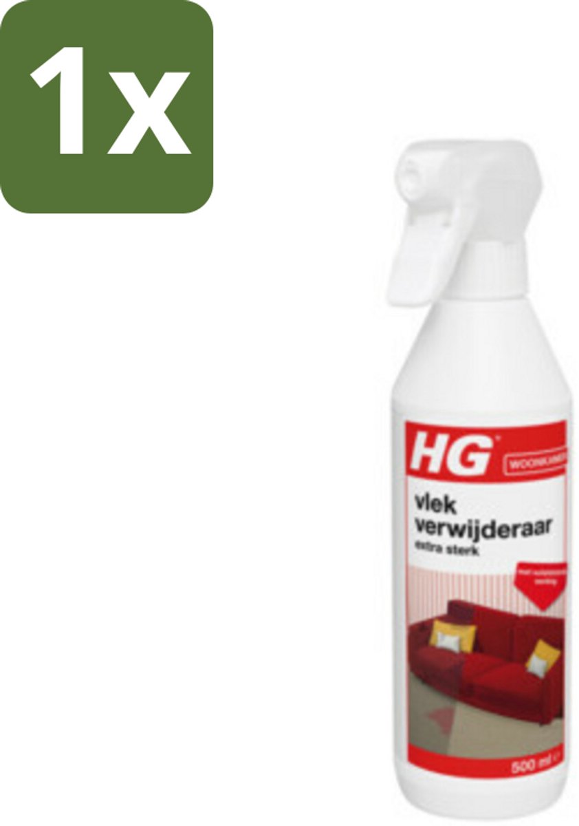 1 x HG Vlekverwijderaar Extra Sterk 500 ml - Vlekverwijderaar - Vlekken Verwijderen - Vlekken Op Textiel - Vlekken Op Tapijt - Vlekken Op Meubel