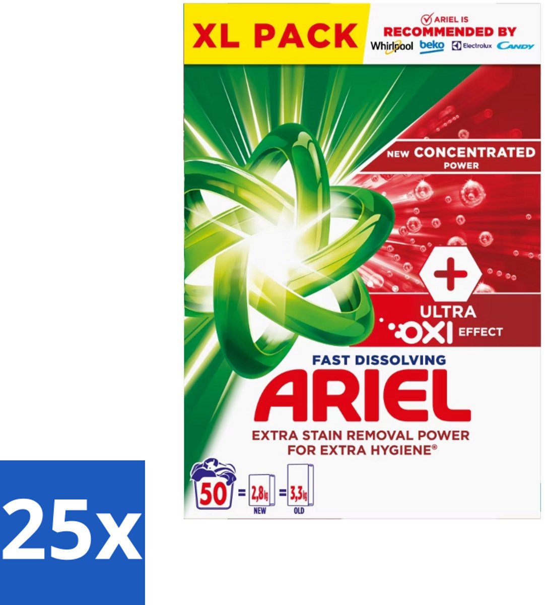 Ariel – Waspoeder – Oxi – 2,8 kg – 50 wasbeurten - Bulkverpakking - 25 stuks