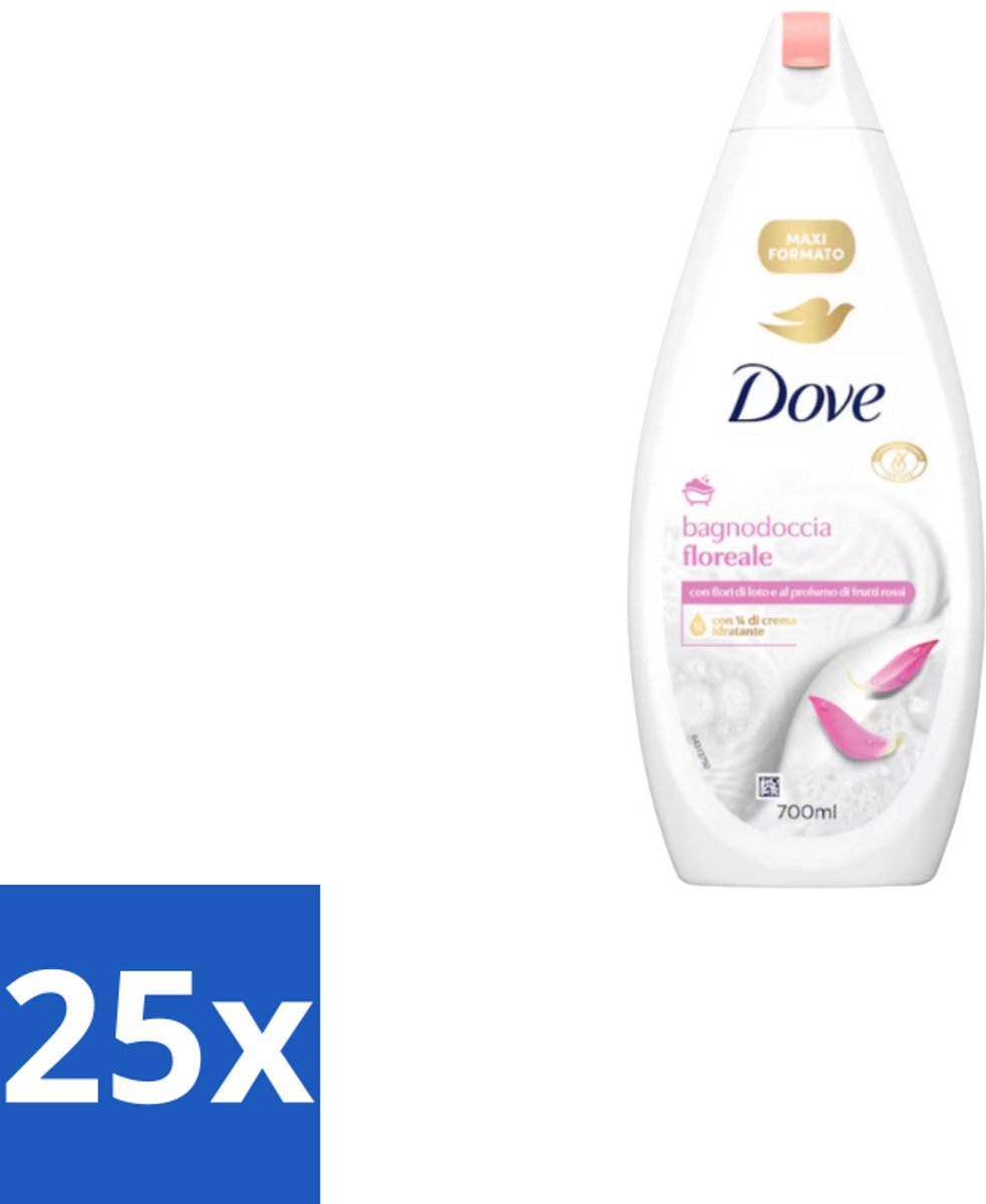 Dove – Badcrème – Soothing Almond Oil & Hibiscus – 720 ml - Bulkverpakking - 25 stuks