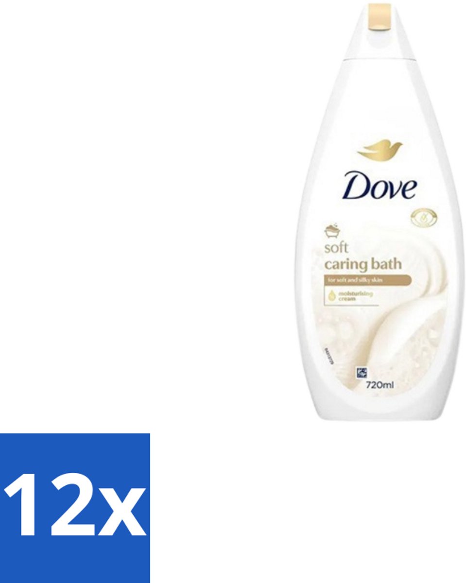 Dove – Badcrème – Soft – 720 ml - Voordeelverpakking - 12 stuks