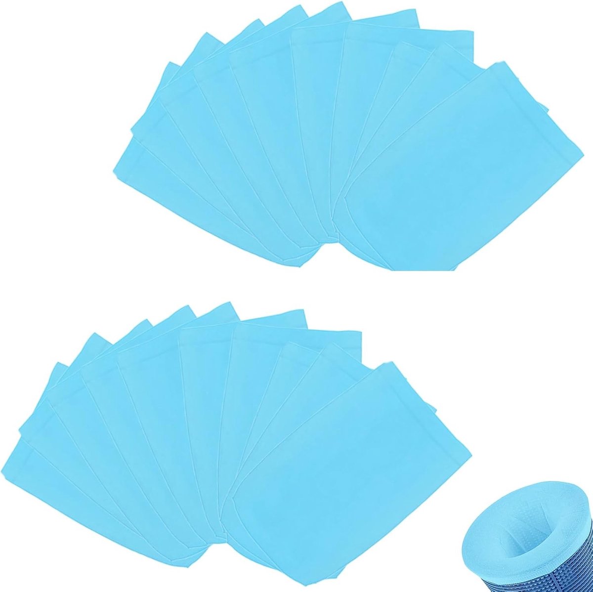 20 Stuks Herbruikbare Skimmer Sokken voor Zwembaden, Filter Sokken en Netten voor Filtermanden, Efficiënte Pool Strainer en Skimmer Accessoires
