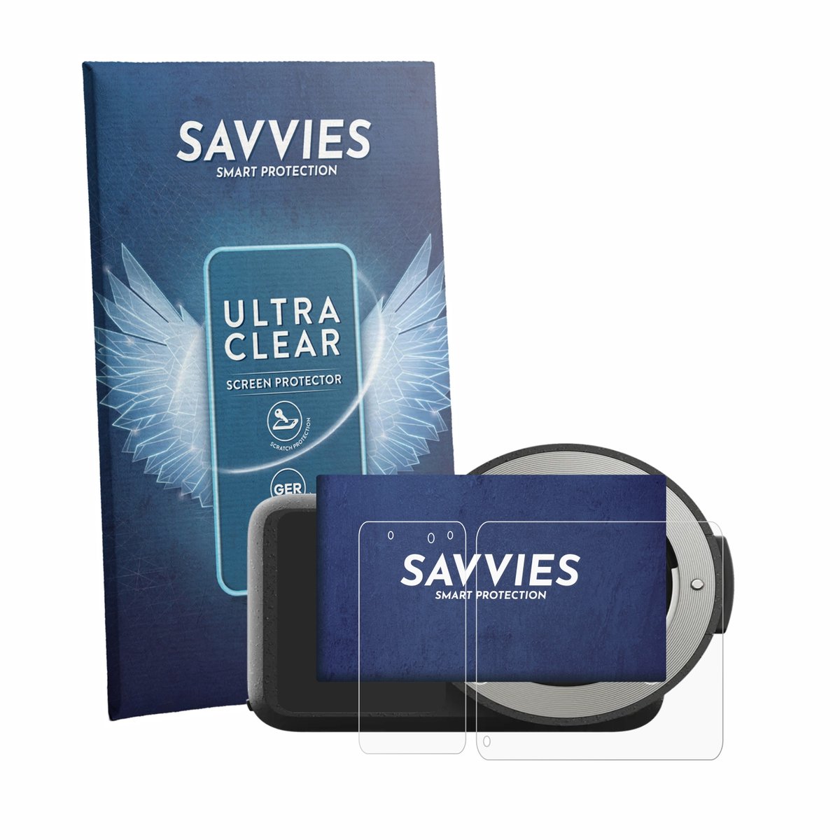 Savvies - Screenprotector voor GoPro Mission 1 Pro ILS - Folie Beschermfolie transparant 18 Stuks