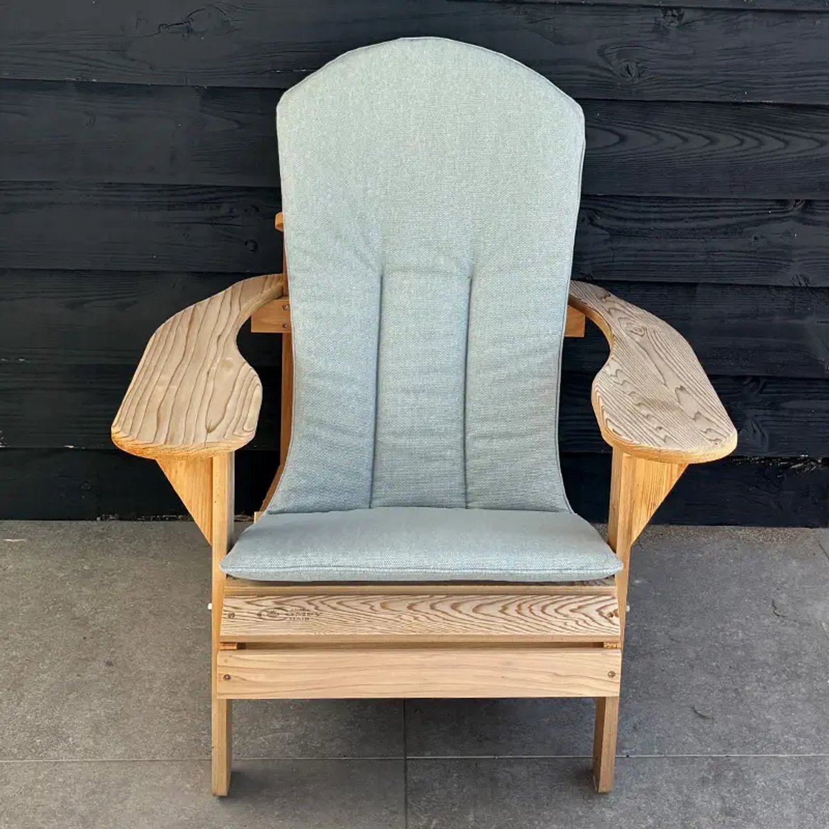 Origineel Adirondack Stoelkussen Grijs | Speciale pasvorm | Blijft koel in de zon | Makkelijk schoon te houden | Adirondack Stoel Loungestoel Bearchair