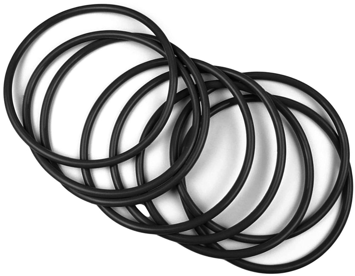 20 Stuks O-Ringen Rubber Afdichtringen voor Hydraulische Toepassingen - Buitendiameter 60 mm, Binnendiameter 55,2 mm, Dikte 2,4 mm, Nitrilrubber Kwaliteit