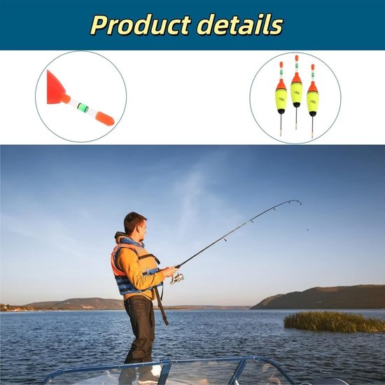 3 x Verlichte EVA Foam Vissen Floats 10g met Swivel voor Nachtvissen, Ideaal voor Snoek, Baars en Karper — afbeelding 4