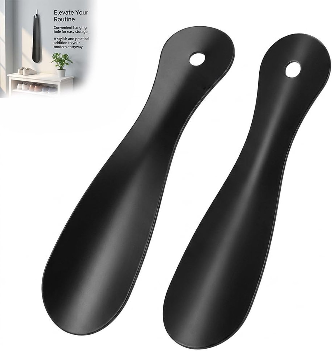 Schoenoprekker Dames - Zwart - 19 x 5 cm - Robuust en Comfortabel - Voor Sneakers en Laarzen