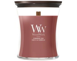 WoodWick Hourglass Medium Geurkaars - Cinnamon Chai - 60 branduren