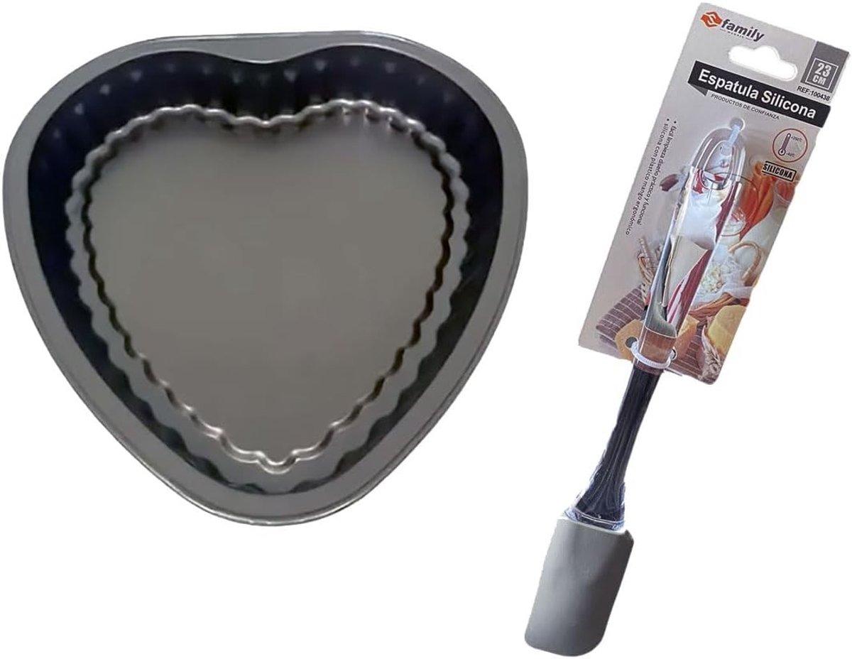 Bakplaat XXL - Zwart - 23 x 22 x 4,8 cm - Antiaanbaklaag - Voor Taarten en Quiches