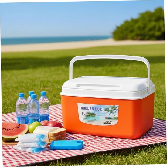 Harde Koelbox - Kleine Koelkast - Outdoor Avonturen - 48 Uur Koude Retentie - 8 Liter - Blauw — afbeelding 5