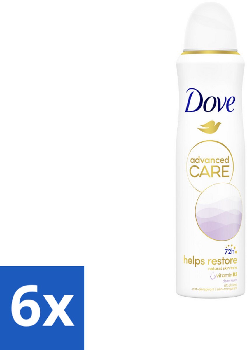 6 x Dove – Deodorant Spray – Clean Touch – 150 ml - Anti-transpirant - Deodorant Spray - Zweetbestendig - Geurbestendig - Huidverzorgend
