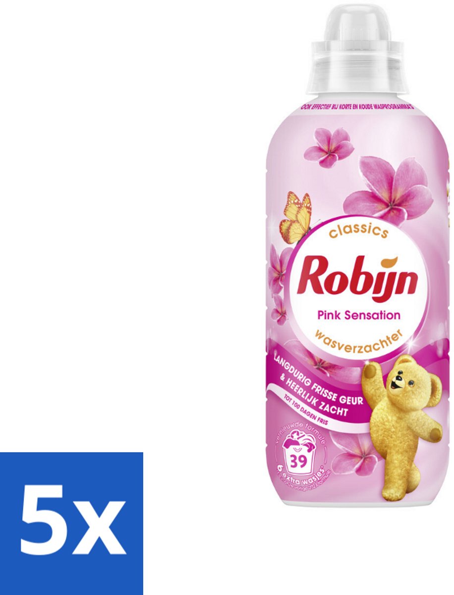 5 x Robijn – Wasverzachter – Pink Sensation – 780 ml - Koffiezetapparaat