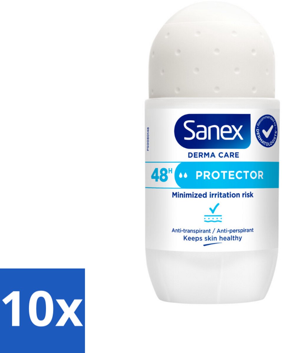 10 x Sanex – Deodorant Roller – Dermo Protector – 53 ml - Kabel - Kabels - Kabelsysteem - Kabelsysteem