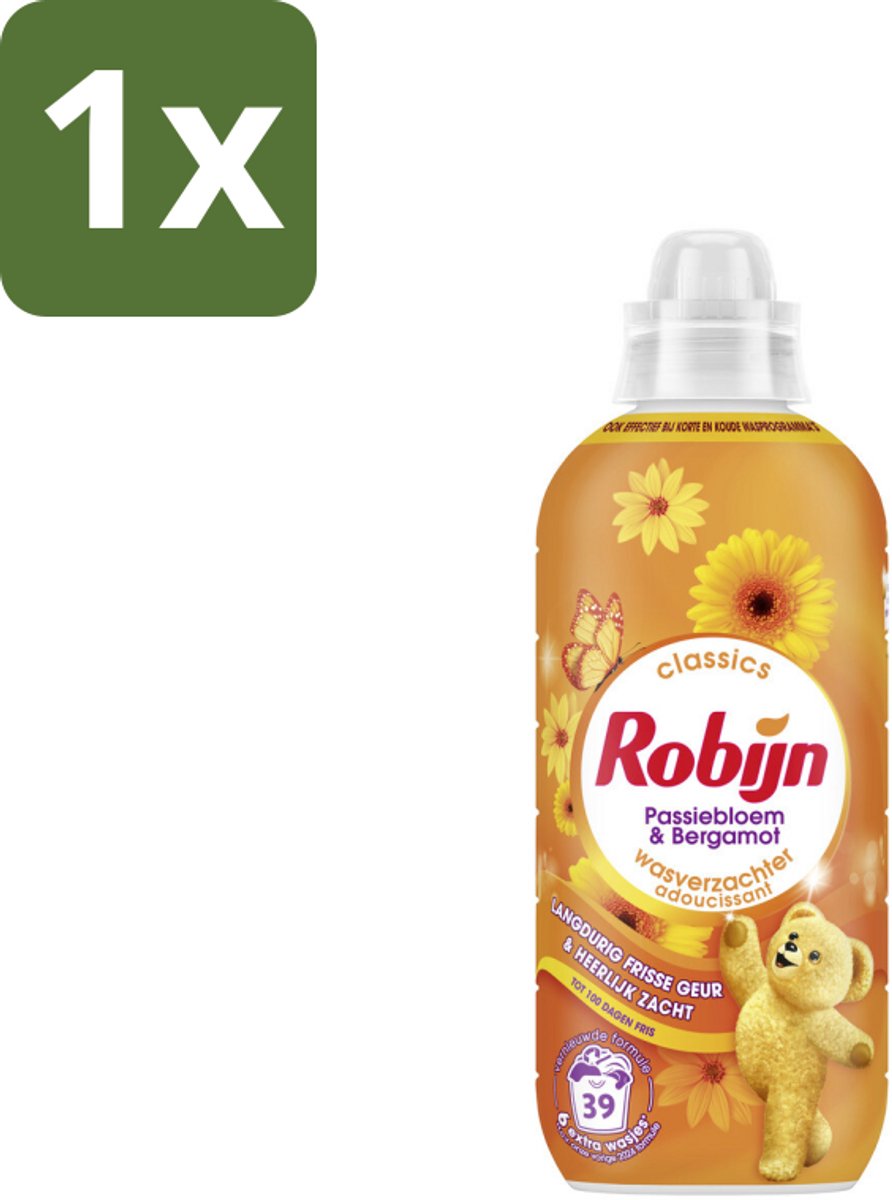 1 x Robijn – Wasverzachter – Passiebloem & Bergamot – 780 ml - Koffie - Koffiezetapparaat - Koffiezetapparaat