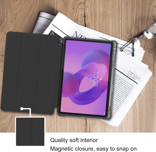 Lenovo Idea Tab Plus 12.1 Inch Hoes met Drievoudige Vouwstand, Slimme Bescherming en Slaap/Wek Functie, Lichtgewicht en Duurzaam Design — afbeelding 4