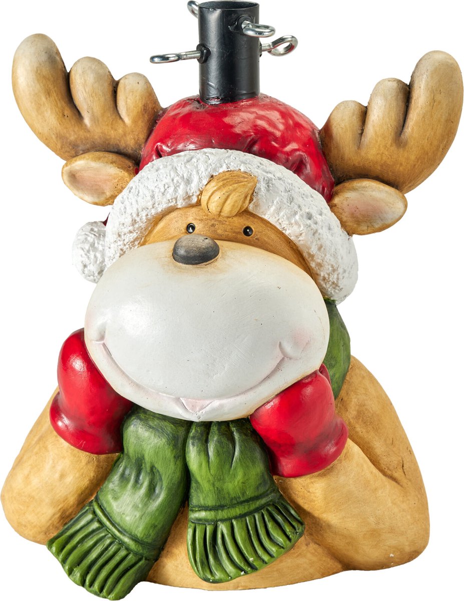 kerstboomstandaard - Rendier – Trend 2026 – Rood – 5 kg