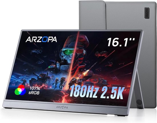 Arzopa Z3FC 16 inch Draagbare Gaming Monitor 2.5K 180Hz - Shenzhen G-world Technology Incorporated Company - €179,00